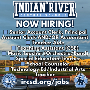 Image listing employment opportunities at IRCSD